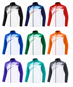เสื้อแจ็คเก็ตทีมแบบกำหนดเอง OEM ODM เสื้อกีฬาแบบซิปเต็มตัว เสื้อแจ็คเก็ตฝึกซ้อมแบบซับลิเมชั่น ชุดกีฬาทีมแบบยืดได้สี่ทิศทาง - Product Image 2