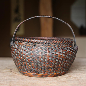 Factory Wholesale <b>Wicker</b> Shopping <b>Basket</b> With <b>Handle</b> Handmade Made by Star Crafts India Kitchen Accessories Home and Kitchen - Product Image 1