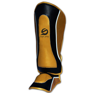 Protections de tibias en cuir PU durable pour l'entraînement au Muay Thai et au MMA, protections de tibias et de voûtes plantaires personnalisées pour le kick-boxing - Product Image 5