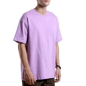 T-shirt Homme Personnalisé Grande Taille en Coton 100% avec Impression Frontale Logo Personnalisé Coupe Droite Unie Décontracté pour un Style Urbain Audacieux - Product Image 3