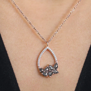 ICEDJEWELZ เครื่องประดับเพชรชั้นดี วินเทจ เงินแท้ เงินชุบ ปรับแต่งได้ ประดับเพชรโมอิสซาไนต์ทรงบริลเลียนท์ จี้คลาสสิก - Product Image 3