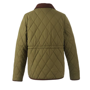 Plus Size Men's <b>Vintage</b> Corduroy Collar Diamond Quilted Jacket Winter Padded <b>Coat</b> - Product Image 2
