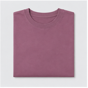 Custom Mauve Organic Cotton Drop Tail <b>Mens</b> Oversized Short Sleeve Crew Neck T-Shirt MTS-OVR-0039 - Product Image 6