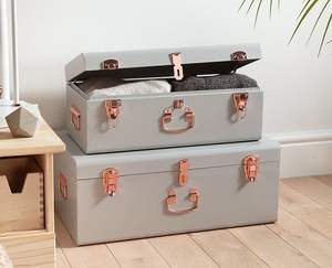 Caja de regalo de boda, estuche de almacenamiento nupcial, baúl de recuerdos, caja de recuerdos con cerradura, baúl premium, a la moda - Product Image 4