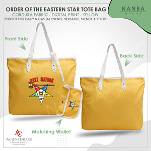 Bolso Tote Impermeable Personalizado con Cierre de Cremallera y Bordado de la Estrella Amarilla del Este (OES) para Ex-Materna - Product Image 2