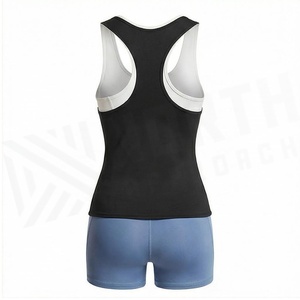 Conjunto de Yoga de 2 Piezas North Approach, Cierre Frontal Completo, Color Negro Sólido, Absorbe el Sudor, Ropa Deportiva para Mujer - Product Image 2