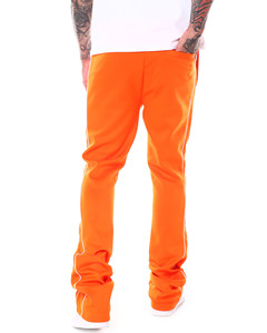 Pantalones de chándal acampanados unisex de estilo urbano personalizado, holgados, con efecto apilado, de pierna ancha y corte recto - Product Image 6