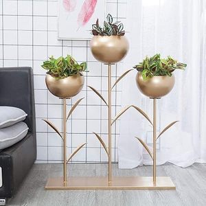 Support à fleurs en métal, support pour plantes en pot, support à fleurs géométrique décoratif en fer forgé, support moderne en métal pour plantes en pot - Product Image 2