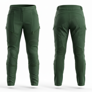 Pantalon de moto pour homme, pantalon de motard blindé et protecteur, tissu extensible respirant avec protections pour les genoux, pantalon de course moto - Product Image 2