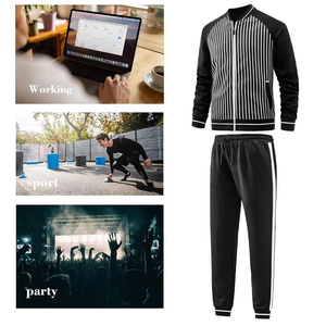 Survêtements d'hiver techniques légers pour hommes, personnalisés par le fabricant, avec fermeture éclair intégrale, en polaire 100 % polyester à motif floral - Product Image 2