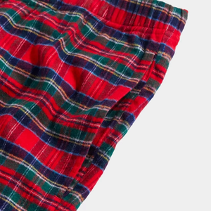 <b>Men's</b> Straight Flannel Lightweight <b>Pants</b> Elastic Waist Breathable Midweight Autumn Casual Wear with Pockets Flannel Trouser - Product Image 3