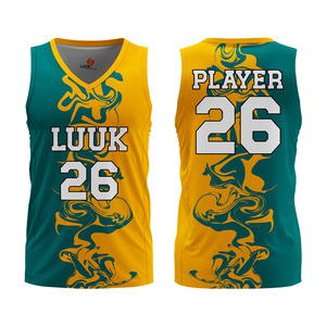 Camiseta de Baloncesto Profesional para Hombre, Corte Deportivo, Diseño de Equipo, Sin Mangas, Cuello en V, Absorbe la Humedad, Logotipo Sublimado - Product Image 1
