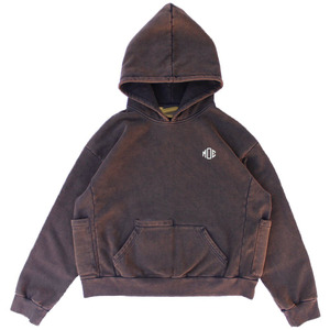 Fournisseur de vêtements streetwear sur mesure OEM, sweats à capuche vintage lavés 500 GSM, pulls en molleton épais surdimensionnés, marque privée - Product Image 4