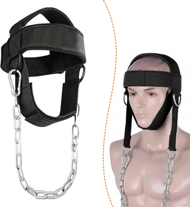 Arnés de Cuello Ajustable Unisex con Correa de Barbilla Antideslizante 100% Lana para Levantamiento de Pesas, Entrenamiento de Fuerza y Ejercicios en Casa - Product Image 1