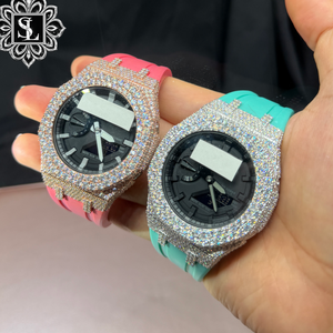 Montre de luxe carrée à quartz en acier inoxydable, style hip-hop, très demandée, étanche, pour fêtes, vente en gros - Product Image 2