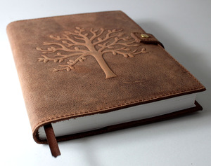 Carnet de voyage vintage en cuir véritable A5, 100 pages intérieures, style rétro élégant, couverture rigide, idéal pour prendre des notes, cadeau - Product Image 2