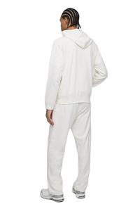 Venta al por mayor personalizado Regular fit básico ligero cremallera Sudadera con capucha y pierna recta Joggers conjunto de alta calidad Crop chándal con capucha - Product Image 3