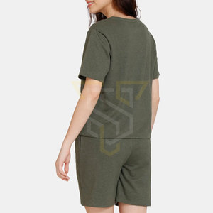 Ensemble de chemises et shorts en matériau durable, faible MOQ, logo personnalisé imprimé, ensemble de chemises et shorts légers - Product Image 3