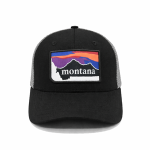 Casquettes de camionneur personnalisées avec patch tissé, maille 6 panneaux, haute qualité, vente en gros, fabrication OEM au Vietnam - Product Image 1