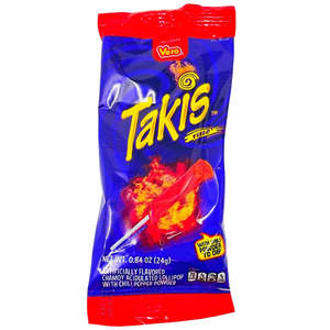 Precio de Fábrica, Takis Fuego Lollipop Picantes de Alta Calidad, 24g, Dulce Mexicano con Sabor a Chile Picante, Bocadillo Dulce y Picante, Venta al por Mayor a Granel - Product Image 1