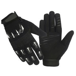 Motorcycle Leather Gloves Full <b>Finger</b> Touch Screen Compatible Breathable Adjustable Wrist <b>Strap</b> Sports Cycling Unisex High - Product Image 4
