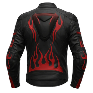 เสื้อแจ็คเก็ตหนังวัวแท้สำหรับผู้ชาย รุ่น Zonda สำหรับขับรถแข่ง/เสื้อแจ็คเก็ตสั่งตัดพิเศษ พร้อม Hump มาตรฐาน CE ระดับ 2 - Product Image 2