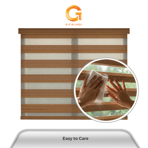 Persianas Zebra de Malasia, las Más Vendidas, Bloquean el 50% de la Luz Solar, Color Marrón ZB91504 168x183cm, para Hogar y Oficina, B2B, OEM, Mejor Proveedor, Marca de Calidad - Product Image 2