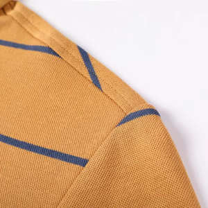 Polo décontracté à rayures pour homme, respirant, idéal pour l'été – Vêtements de polo OEM/ODM – Vente chaude - Product Image 2