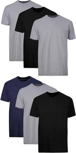 Camisetas de Manga Corta para Hombre, Corte Regular, Color Sólido, Cuello Redondo, Paquete de Camisetas Transpirables de Algodón, Ropa Casual, Servicio OEM Disponible - Product Image 4