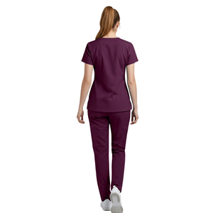 Conjunto de Uniforme Médico para Mujer, Manga Corta, Cuello en V, Uniforme de Enfermería, Ropa de Trabajo para Hospital, Clínica y Cuidado de la Piel - Product Image 2