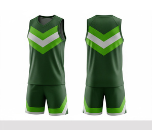 Ensemble d'uniformes de basket-ball sublimés personnalisés pour équipe, en jersey et short en polyester respirant et à séchage rapide, vêtements de sport pour hommes, femmes et jeunes. - Product Image 2