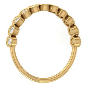 Обручальное кольцо из муассанита, 14 каратного золота - Product Image 4