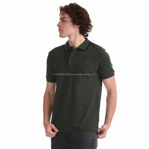 Camiseta Polo Verde Oscuro de la Mejor Calidad 2024 para Hombre, Manga Corta, Informal, con Logotipo y Etiqueta Personalizados - Product Image 2
