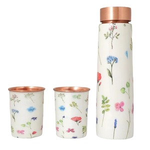 Botella de Cobre Impresa a Prueba de Fugas, Reutilizable, para Almacenamiento de Agua Ayurvédica, para Hidratación Diaria, Compre Directamente del Proveedor - Product Image 2