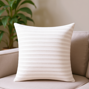 Housse de coussin carrée décorative 16x16 pouces, coussin tissé doux pour canapé, lit, hôtel - Product Image 3