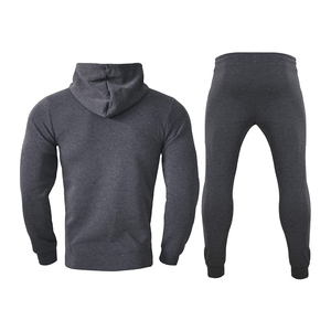 Unisex Plus Size Heavyweight Eco-Friendly Cotton Sports <b>Tracksuit</b> Set 2025 Custom Logo Casual Sweat Suit Solid FORTLEO IND - Product Image 4