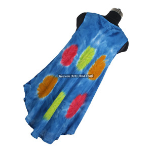 Elegante Vestido Bohemio de Playa 2026 de Verano de Rayón Tie Dye Holgado de Corte Regular Sexy para Chicas, Maxi Vestido para Fiesta en Club Nocturno, Vestido Tie Dye - Product Image 2