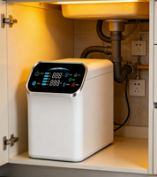 Purificateur d'eau RO sous évier de qualité médicale à 7 étapes, précision 0,0001 µm, garantie usine 15 ans pour hôpitaux, hôtels, B2B