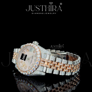 Reloj de Lujo Personalizable para Hombre, Estilo Hip-Hop, Correa de Acero Inoxidable, Esfera Rectangular de 41 mm, Diamantes Moissanite VVS Mixtos, Movimiento de Cuarzo SEIKO - Product Image 3