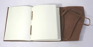 Cuaderno de Cuero Marrón A5 Personalizable, Cuadernos Hechos a Mano con Papel de Algodón Reciclado, con Tapa Dura, Impresión Personalizada, Agenda, Diario - Product Image 5