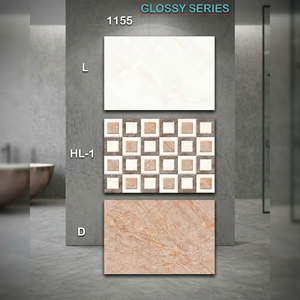 Carreaux muraux en céramique émaillée brillante, design numérique 3D Metro, couleur marron, pour salle de bain commerciale, 200x300mm, meilleur prix - Product Image 4