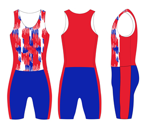 Professional Men's <b>Wrestling</b> Competition Singlet - Product Image 1
