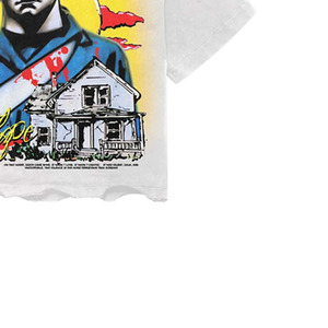 Men's White Michael <b>Myers</b> Halloween T-Shirt Short Sleeve Printed Graphic O-Neck Regular Fit Jersey Cotton Character Design - Product Image 2