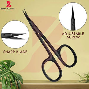 Ciseaux à cuticules anti-rouille, acier inoxydable de qualité supérieure, couleur noire unie, produit le plus vendu, outil de soin des ongles - Product Image 5