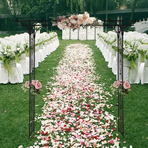 Arco da Giardino Nero in Tubo di Ferro da 16mm con Parte Superiore Piatta, Dimensioni 206*41*216cm, Recinzione, Traliccio e Cancelli - Product Image 4