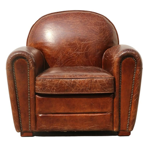 Sofá de Cuero Genuino Estilo Persa para Club, Hotel, Diseño Industrial de la India para Sala de Estar, Casa de Campo y Entrada - Product Image 2