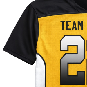 Maillot de football américain personnalisé en sublimation intégrale, 100 % polyester, anti-humidité, uniforme d'équipe, vente en gros - Product Image 4