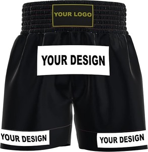 Pantalones Cortos de Muay Thai para Boxeo, Kickboxing, Grappling, Entrenamiento, Gimnasio, para Hombres, Mujeres y Niños - Product Image 5