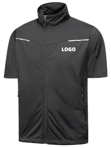 Veste d'extérieur coupe-vent doublée polaire softshell pour homme, 10 % élasthanne, col montant, grande taille, coupe-vent sport, veste chaude d'hiver OE - Product Image 6