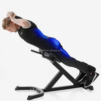 Chaise romaine Hyperextension Bench Machine d'extension du dos réglable et équipement d'exercice polyvalent du bas du dos pour la salle de sport à domicile
